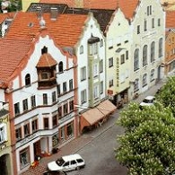 Blick auf den Marktplatz von Dorfen